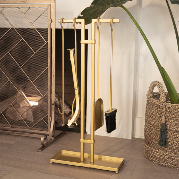 Mercer41 5pieces Indoor/outdoor Fireplace Tool Set Wrought Iron